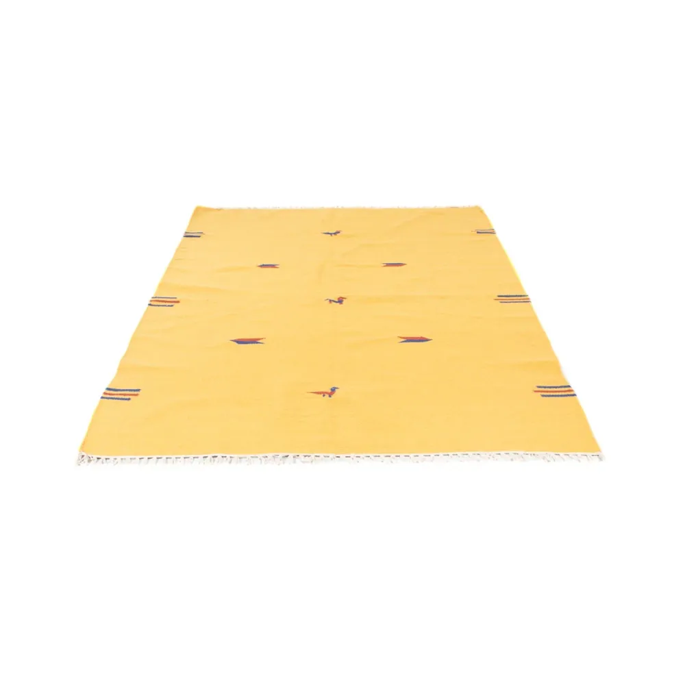 Kelim teppe - Trendy - 180 x 120 cm - gul