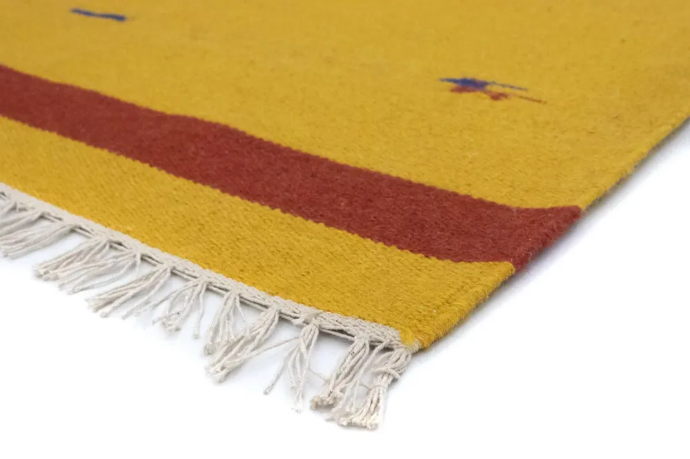 Kelim teppe - Trendy - 180 x 120 cm - gul