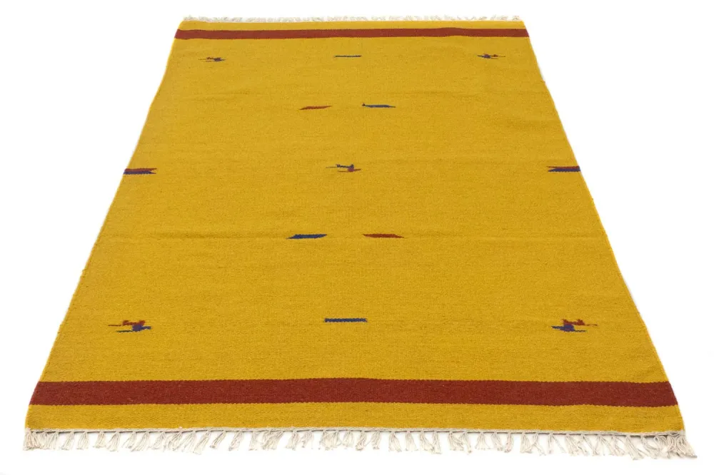 Kelim teppe - Trendy - 180 x 120 cm - gul
