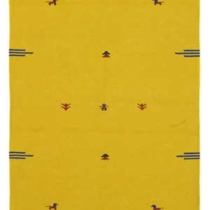 Kelim teppe - Trendy - 180 x 120 cm - gul