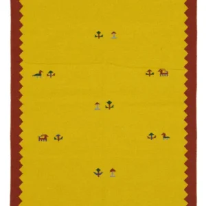 Kelim teppe - Trendy - 180 x 120 cm - gul