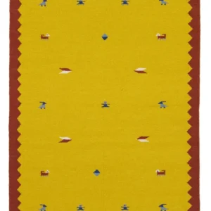 Kelim teppe - Trendy - 180 x 120 cm - gul
