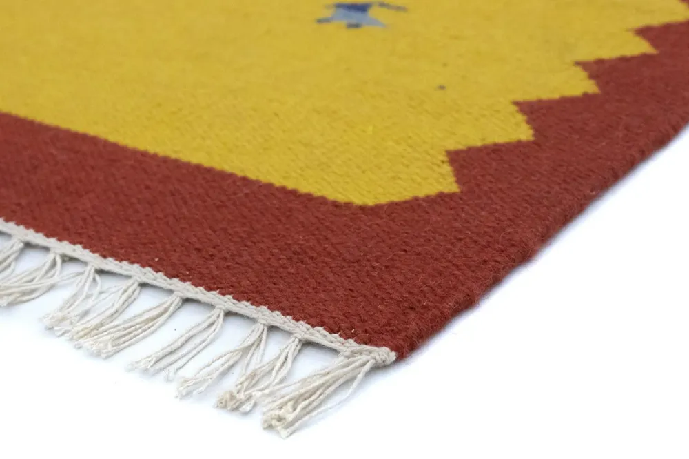 Kelim teppe - Trendy - 180 x 120 cm - gul