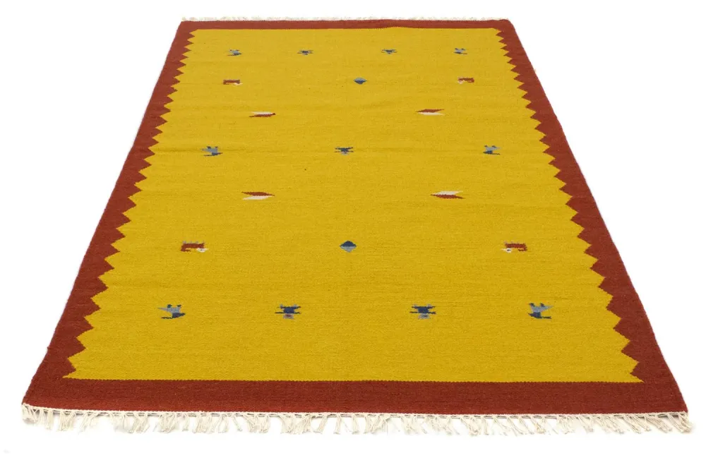 Kelim teppe - Trendy - 180 x 120 cm - gul
