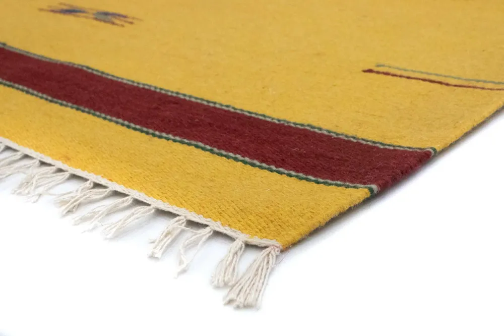 Kelim teppe - Trendy - 180 x 120 cm - gul