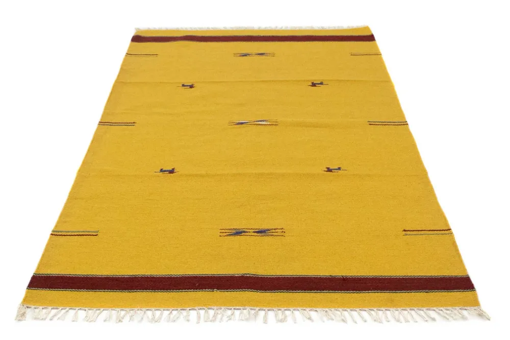 Kelim teppe - Trendy - 180 x 120 cm - gul