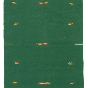 Kelim teppe - Trendy - 180 x 120 cm - mørkegrønn