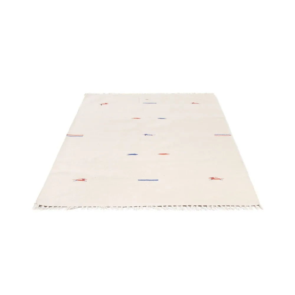 Kelim teppe - Trendy - 180 x 120 cm - naturhvit
