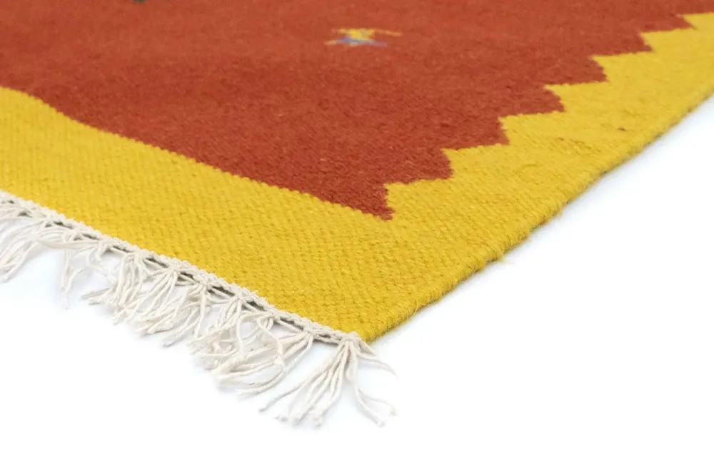 Kelim teppe - Trendy - 180 x 120 cm - oransje