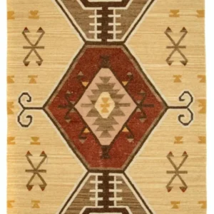 Kelim teppe - Trendy - 187 x 126 cm - gul