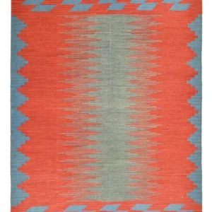 Kelim teppe - Trendy - 189 x 146 cm - flerfarget