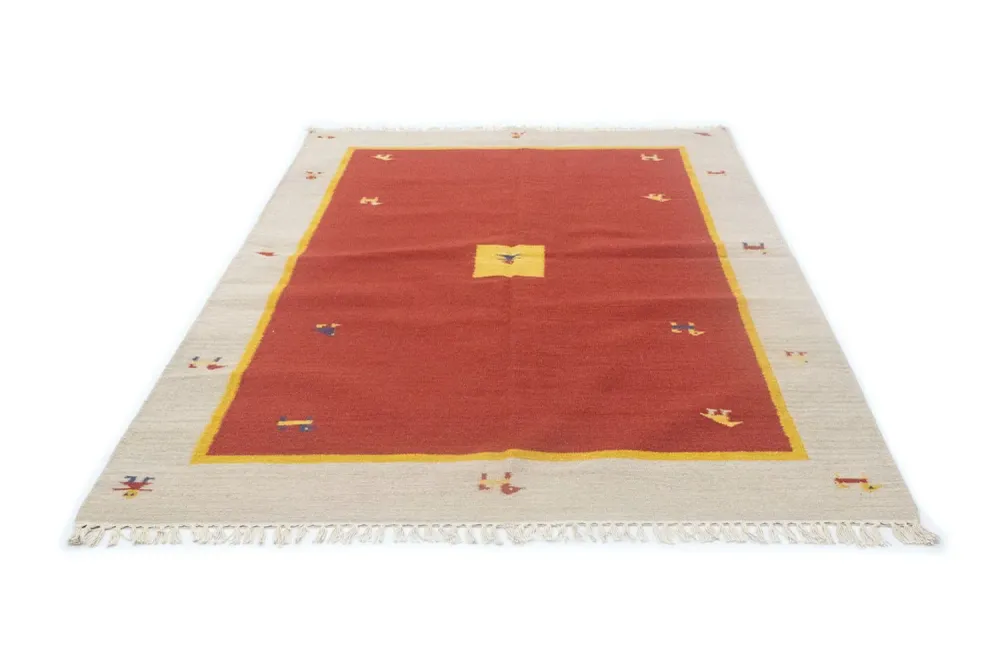 Kelim teppe - Trendy - 200 x 140 cm - rød