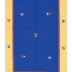 Kelim teppe - Trendy - 200 x 140 cm - blå