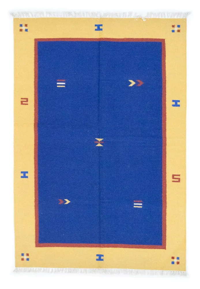 Kelim teppe - Trendy - 200 x 140 cm - blå