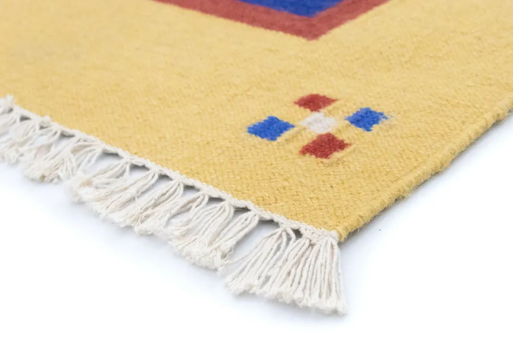 Kelim teppe - Trendy - 200 x 140 cm - blå