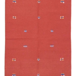 Kelim teppe - Trendy - 200 x 140 cm - rød