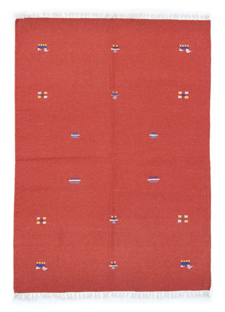 Kelim teppe - Trendy - 200 x 140 cm - rød