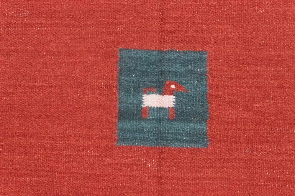 Kelim teppe - Trendy - 200 x 140 cm - rød