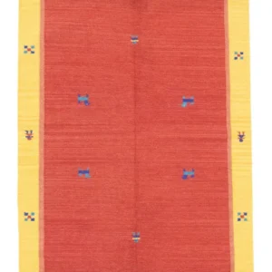 Kelim teppe - Trendy - 200 x 140 cm - rød