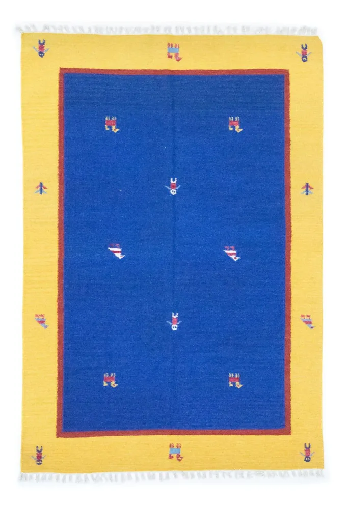 Kelim teppe - Trendy - 200 x 140 cm - blå