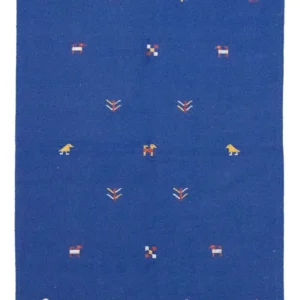 Kelim teppe - Trendy - 200 x 140 cm - blå