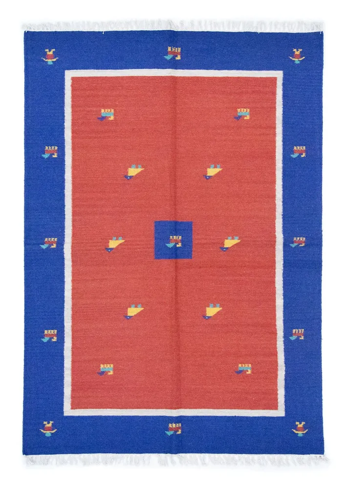 Kelim teppe - Trendy - 200 x 140 cm - rød