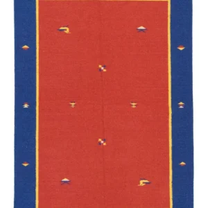 Kelim teppe - Trendy - 200 x 140 cm - rød