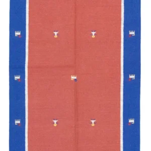 Kelim teppe - Trendy - 200 x 140 cm - rød