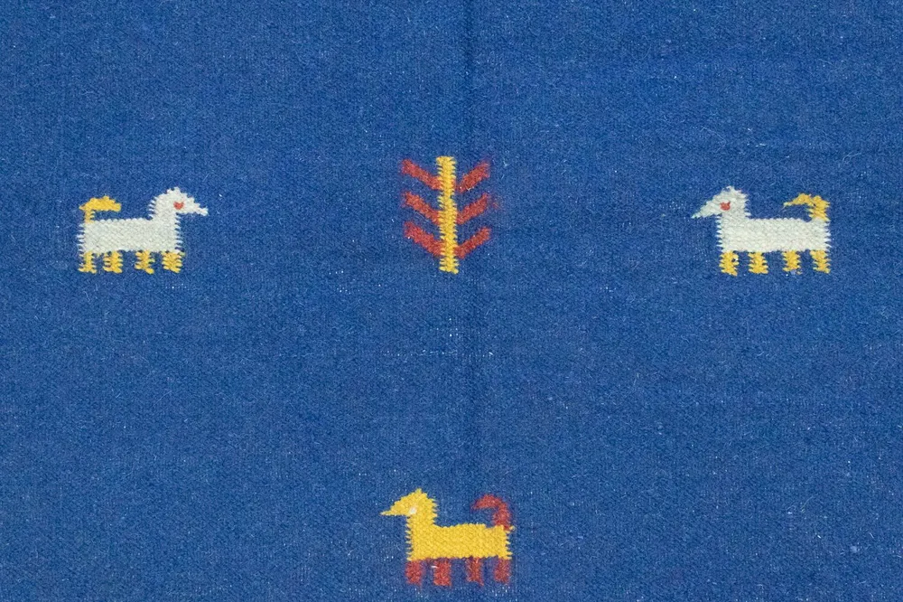Kelim teppe - Trendy - 200 x 140 cm - blå