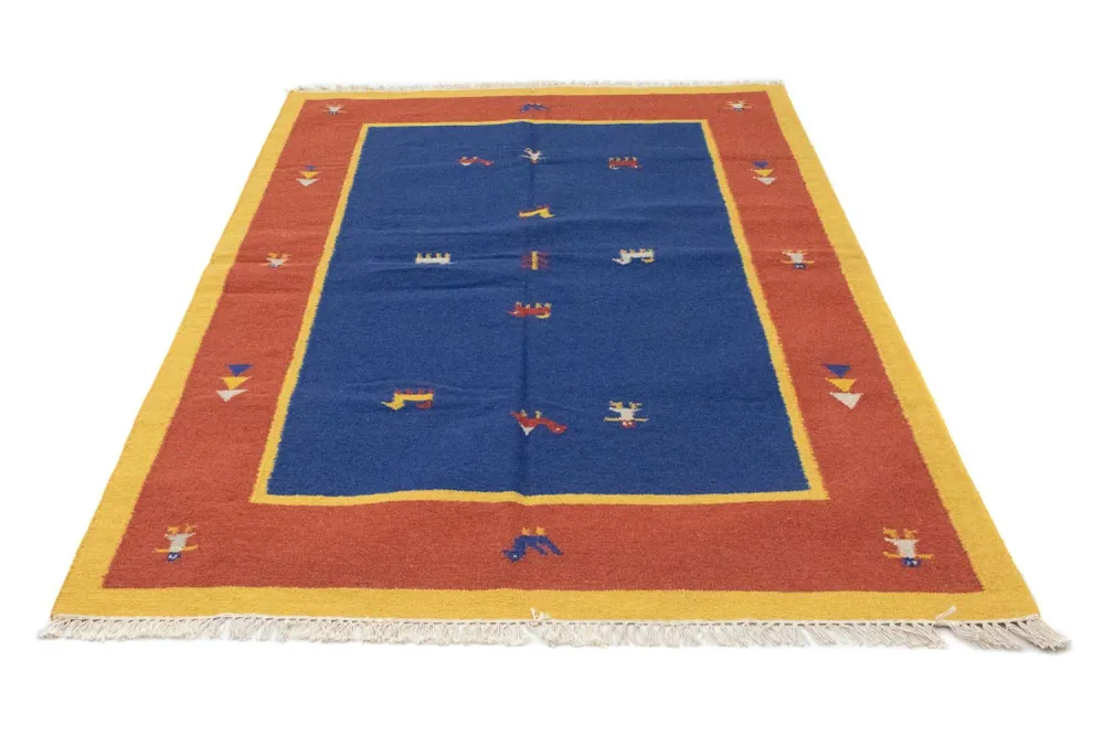 Kelim teppe - Trendy - 200 x 140 cm - blå