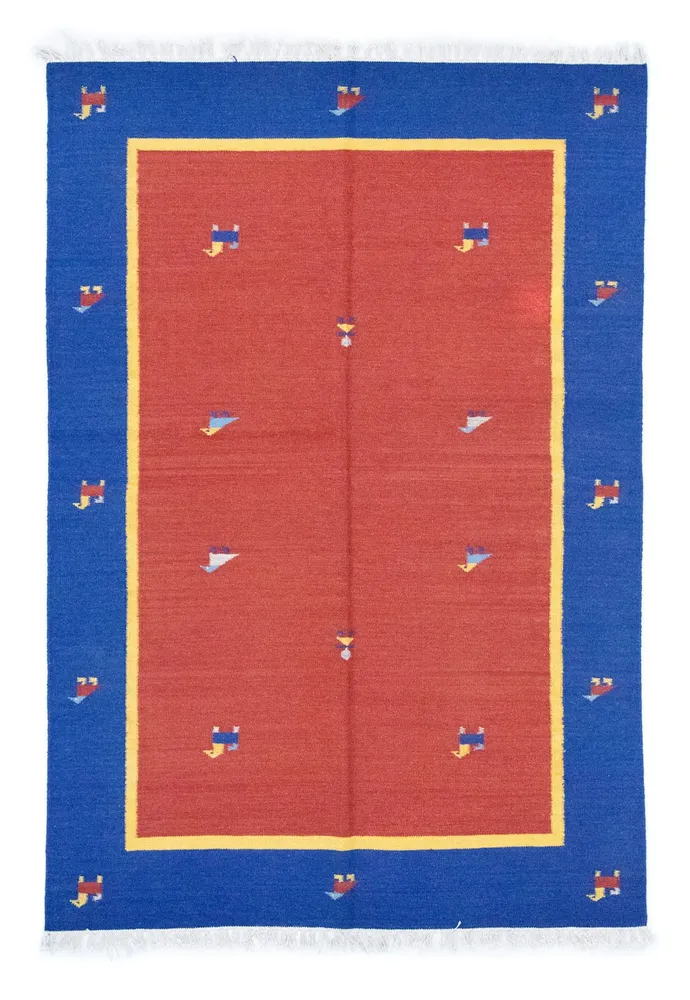Kelim teppe - Trendy - 200 x 140 cm - rød