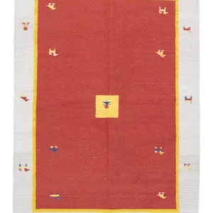Kelim teppe - Trendy - 200 x 140 cm - rød