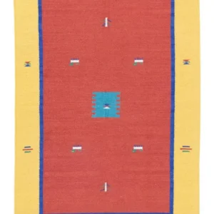 Kelim teppe - Trendy - 200 x 140 cm - rød