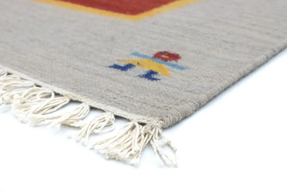 Kelim teppe - Trendy - 200 x 140 cm - rød