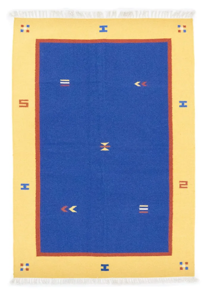 Kelim teppe - Trendy - 200 x 140 cm - blå