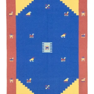 Kelim teppe - Trendy - 200 x 140 cm - blå
