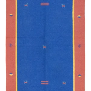 Kelim teppe - Trendy - 200 x 140 cm - blå
