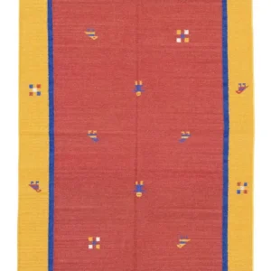 Kelim teppe - Trendy - 200 x 140 cm - rød
