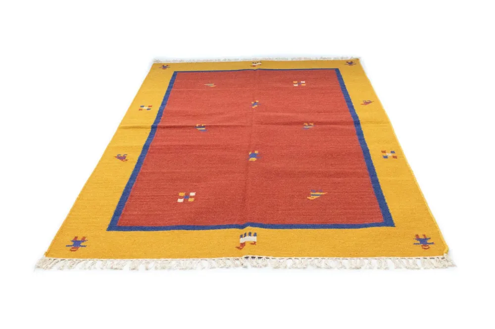 Kelim teppe - Trendy - 200 x 140 cm - rød