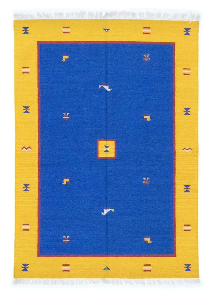 Kelim teppe - Trendy - 200 x 140 cm - blå