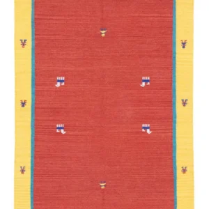 Kelim teppe - Trendy - 200 x 140 cm - rød