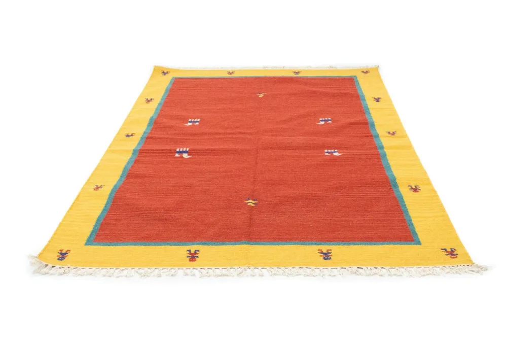 Kelim teppe - Trendy - 200 x 140 cm - rød