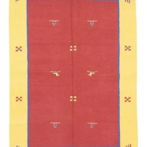 Kelim teppe - Trendy - 200 x 140 cm - rød