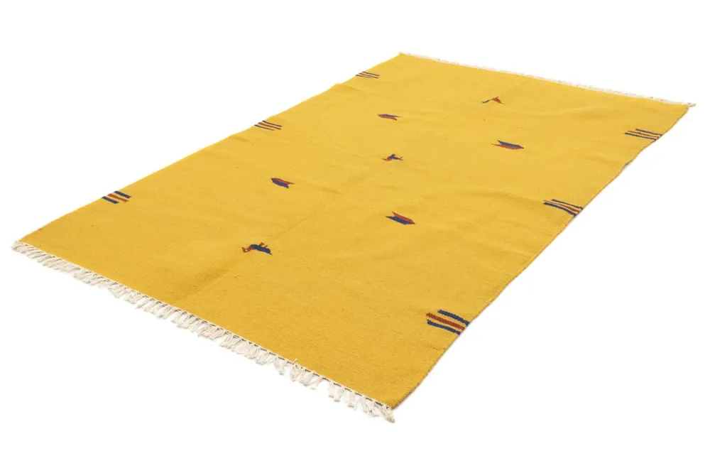 Kelim teppe - Trendy - 200 x 140 cm - gul