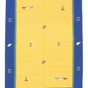 Kelim teppe - Trendy - 200 x 140 cm - gul