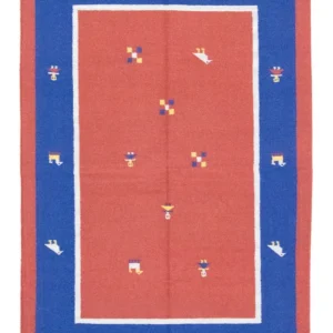 Kelim teppe - Trendy - 200 x 140 cm - oransje