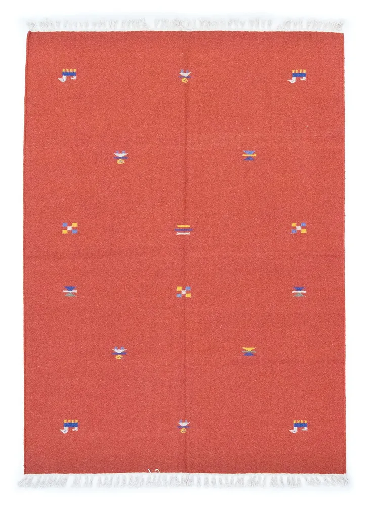 Kelim teppe - Trendy - 200 x 140 cm - oransje