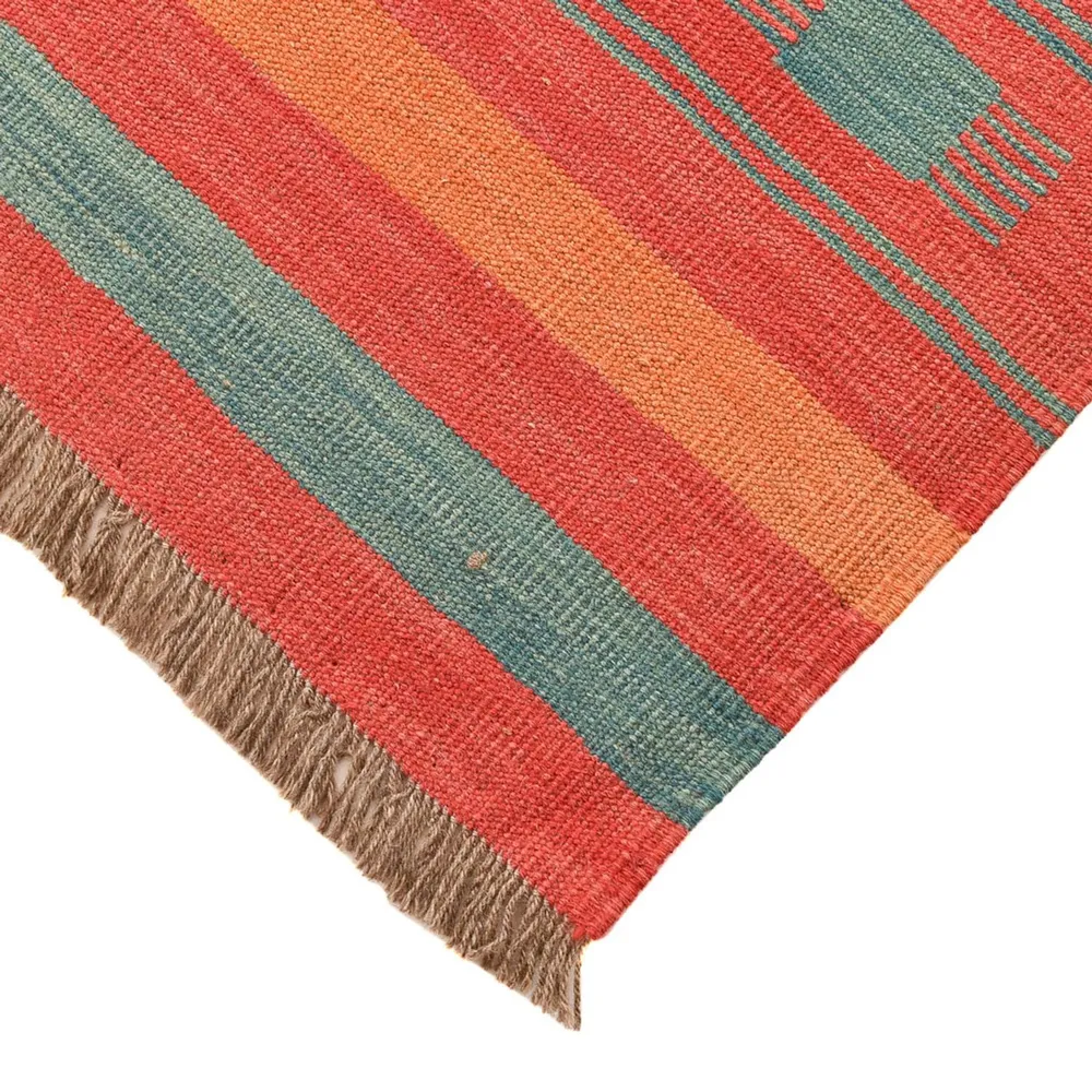 Kelim teppe - Trendy - 201 x 155 cm - flerfarget