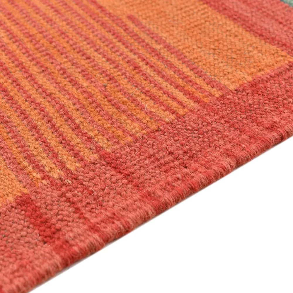 Kelim teppe - Trendy - 201 x 155 cm - flerfarget