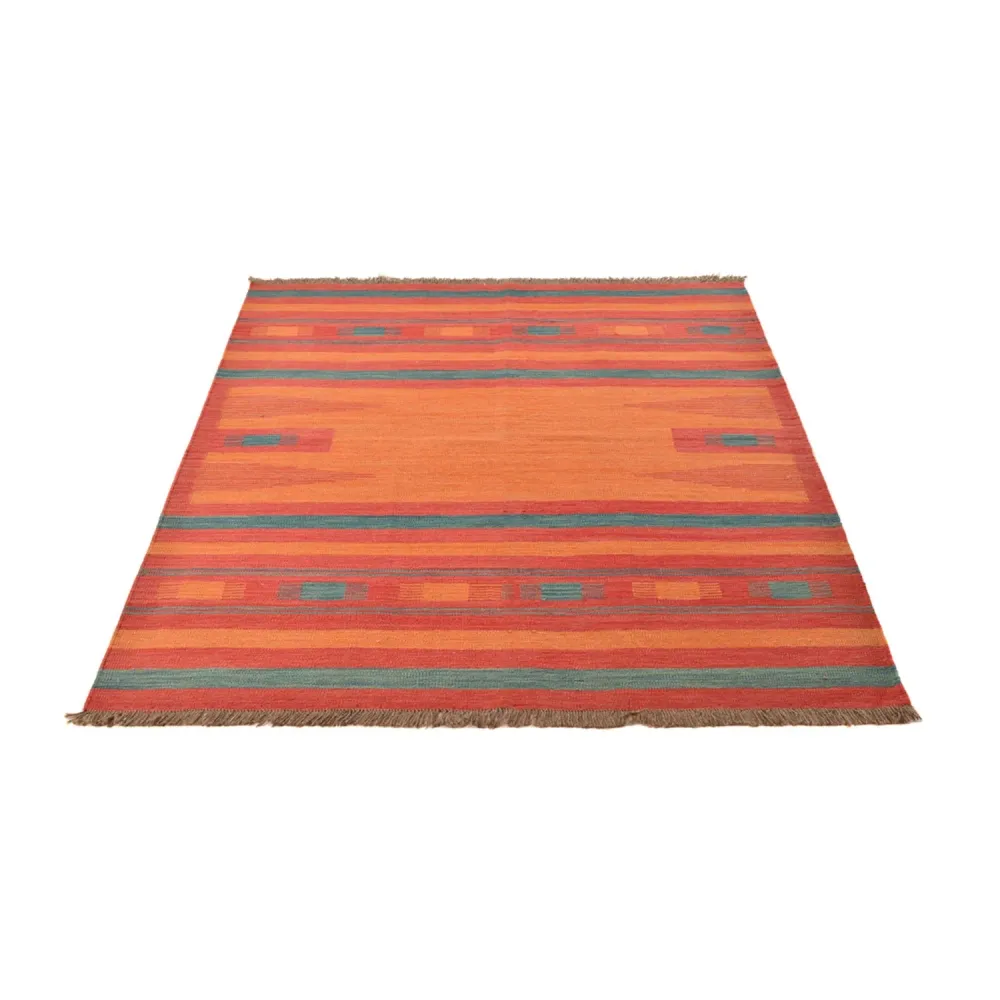 Kelim teppe - Trendy - 201 x 155 cm - flerfarget